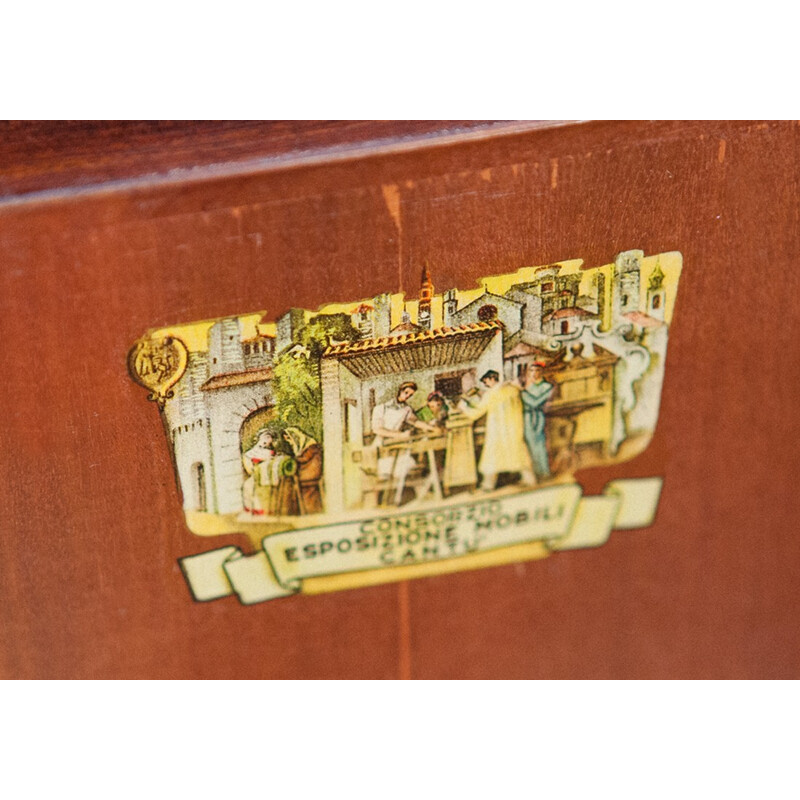 Rosewood Credenza with Bar from Consorzio Esposizione Mobili Cantù - 1950s