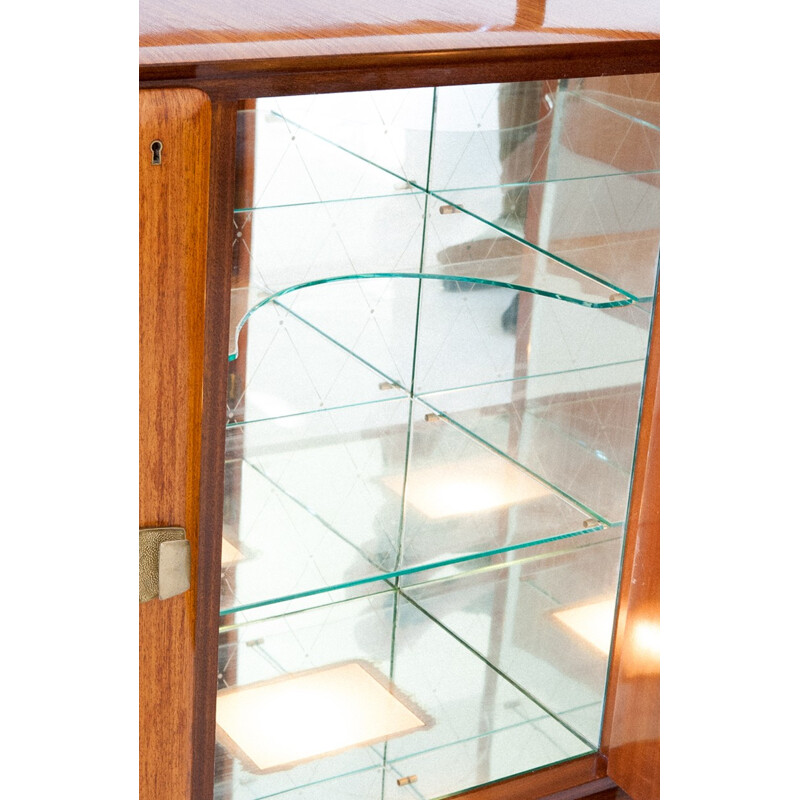 Rosewood Credenza with Bar from Consorzio Esposizione Mobili Cantù - 1950s