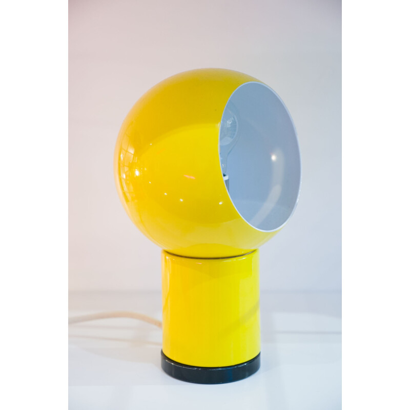 Yellow table lamp by Olaf Von Bohr for Valenti - 1970s
