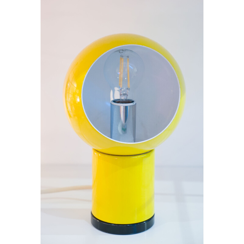 Lampe de table jaune d'Olaf Von Bohr pour Valenti - 1970