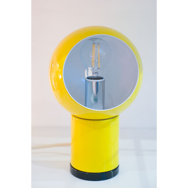 Yellow table lamp by Olaf Von Bohr for Valenti - 1970s