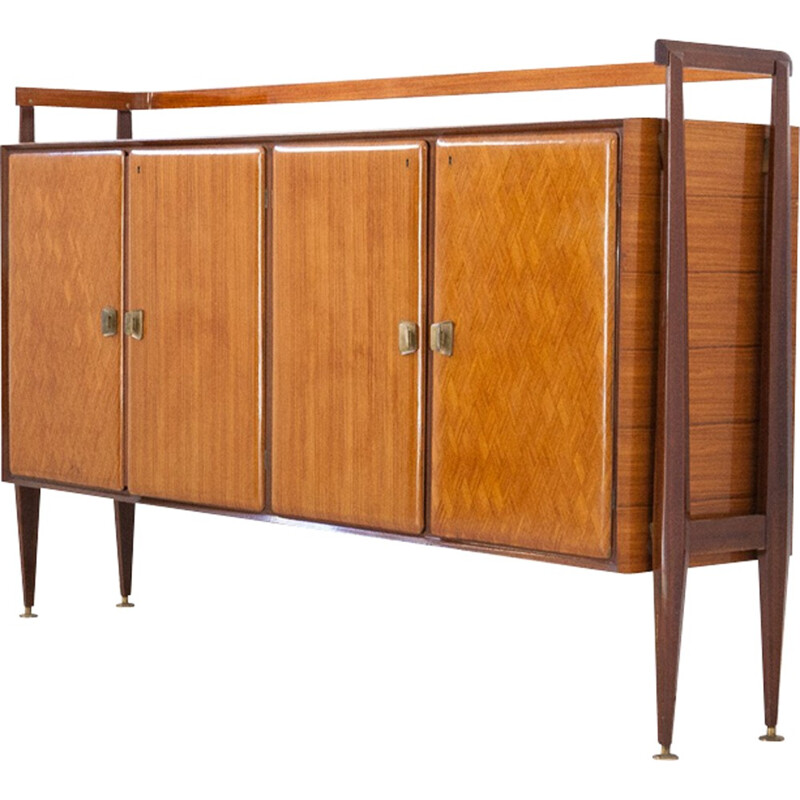 Rosewood Credenza with Bar from Consorzio Esposizione Mobili Cantù - 1950s