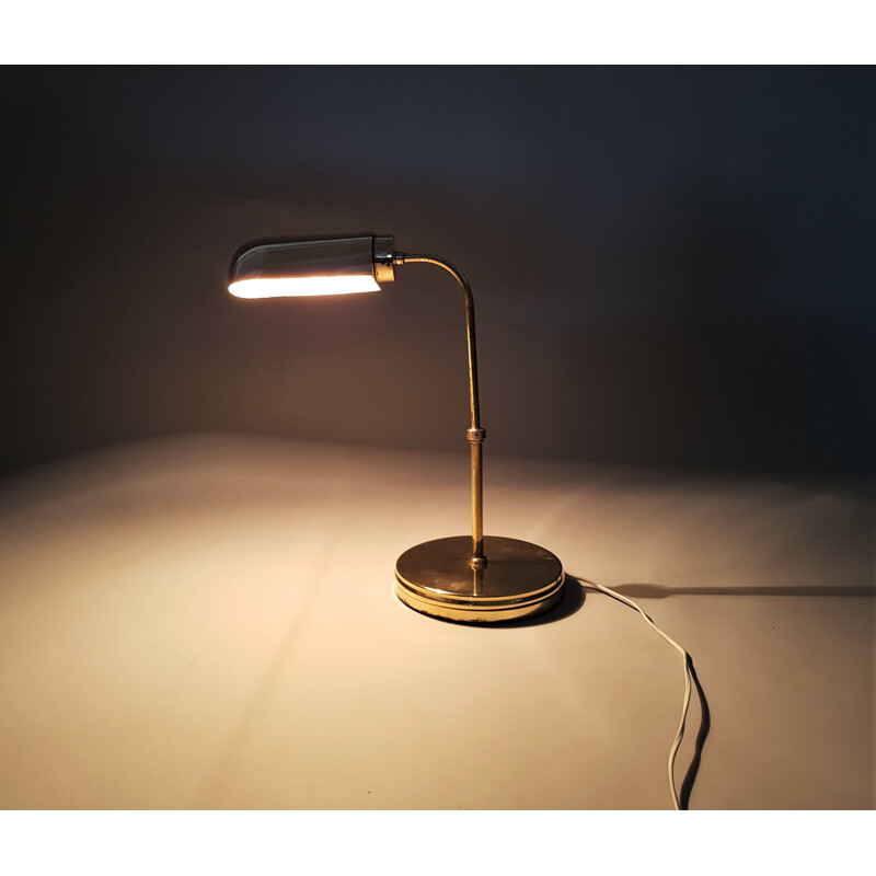 Lampe de bureau vintage en laiton - 1940