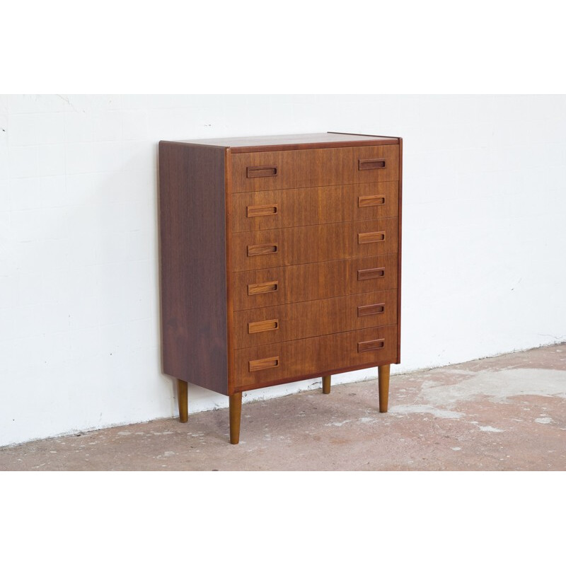 Vintage chest of 6 drawers in teak by Westergaard - 1960s