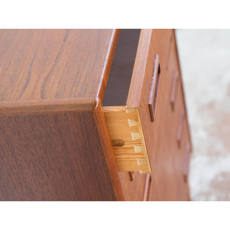 Vintage chest of 6 drawers in teak by Westergaard - 1960s