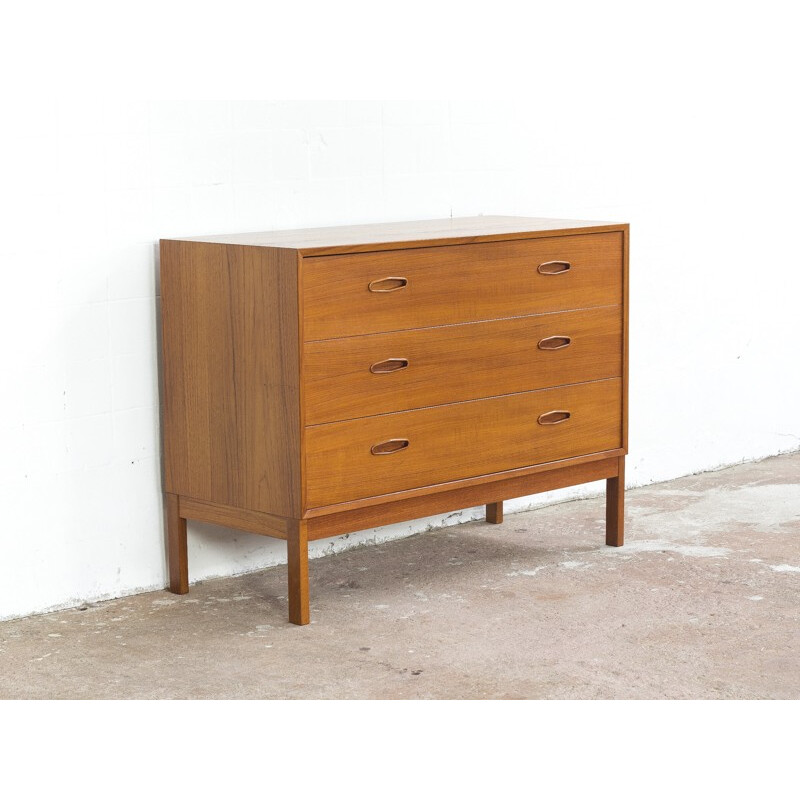 Chest of 3 drawers in teak by Nils Jonsson for Troeds - 1960s