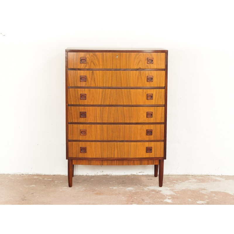  Vintage danish chest of 6 drawers by Brouer in rosewood - 1960s