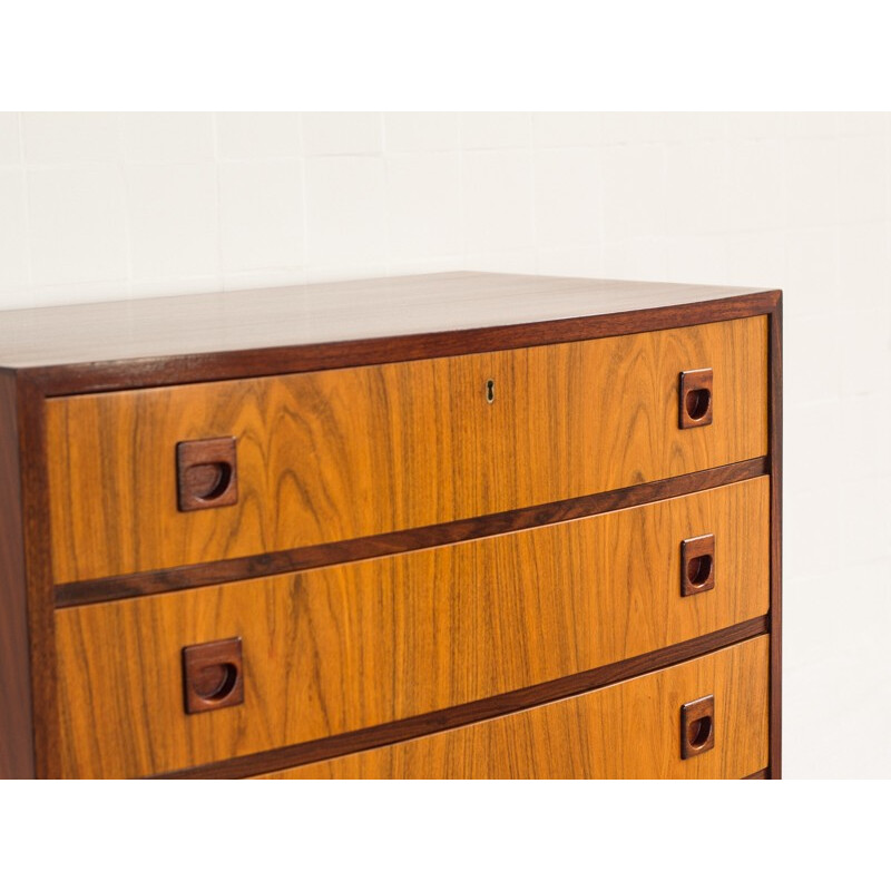  Vintage danish chest of 6 drawers by Brouer in rosewood - 1960s
