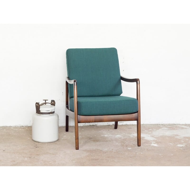  Green easy chair by Kindt-Larsen for France & Daverkosen - 1950s