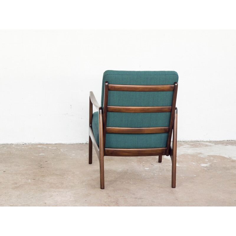 Fauteuil lounge vert de Kindt-Larsen pour France & Daverkosen - 1950