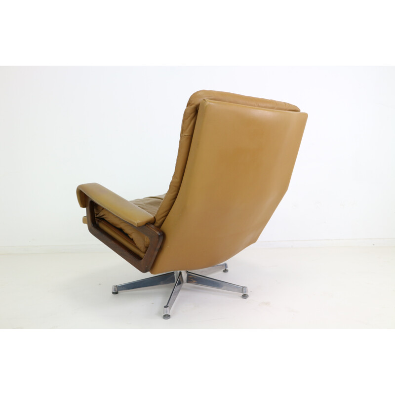 King Swivel Chair and Ottoman by André Vandenbeuck for Strassle - 1960s