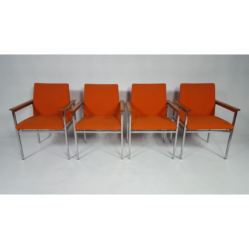 Set of 4 Modernist Chairs by Sigvard Bernadotte - 1960s