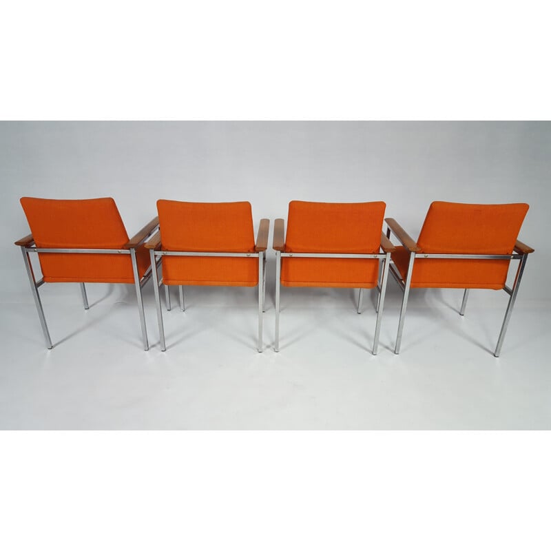 Set of 4 Modernist Chairs by Sigvard Bernadotte - 1960s