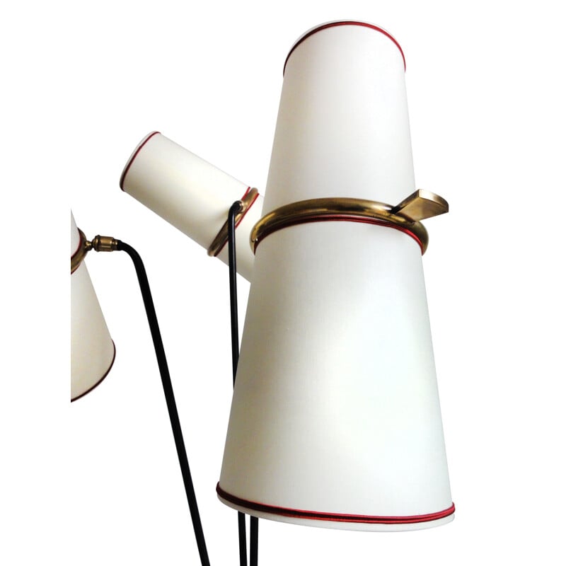 Vintage Lunel tripod floor lamp by Royal Lumière, 1955