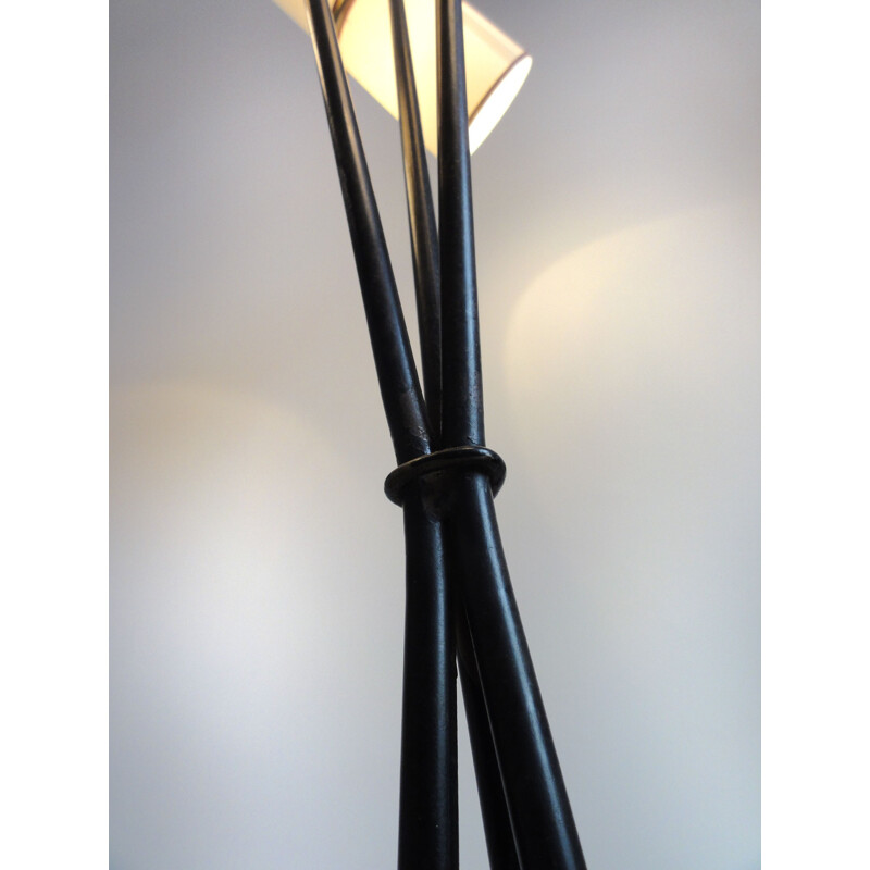 Lámpara de pie trípode Lunel vintage de Royal Lumière, 1955