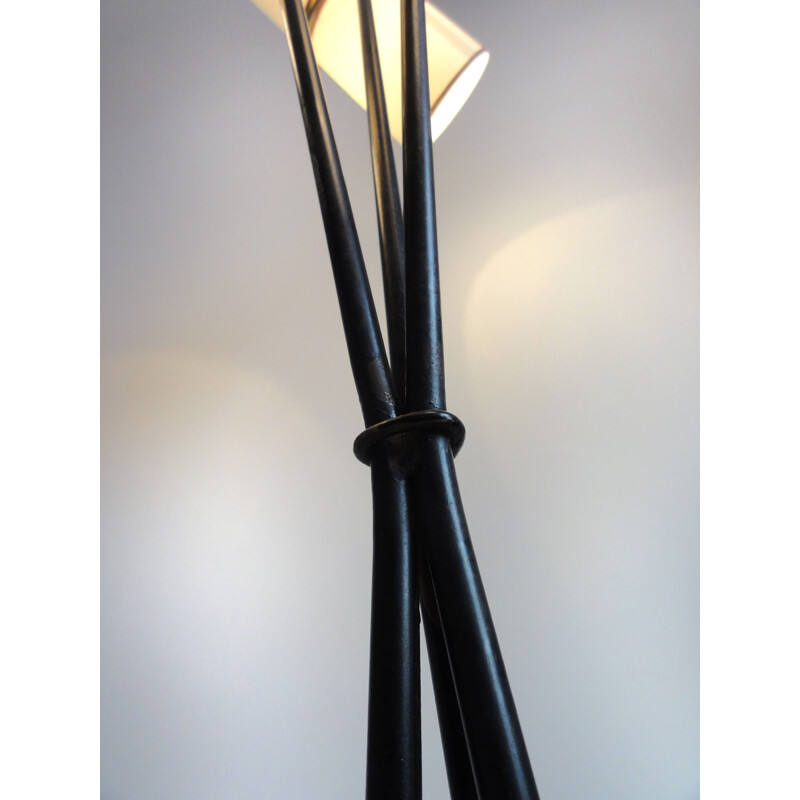 Vintage Lunel tripod floor lamp by Royal Lumière, 1955