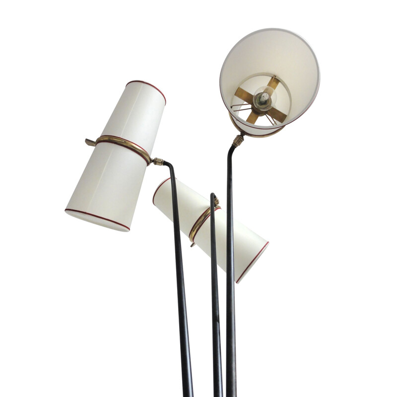 Vintage Lunel tripod floor lamp by Royal Lumière, 1955