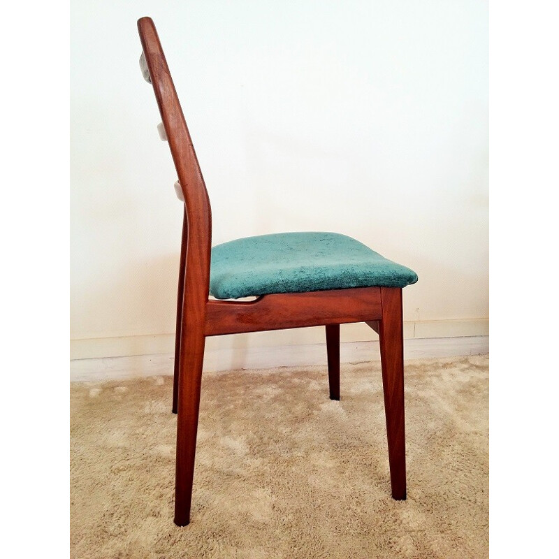 Set of 4 teak chairs by Carl Sasse - 1960s