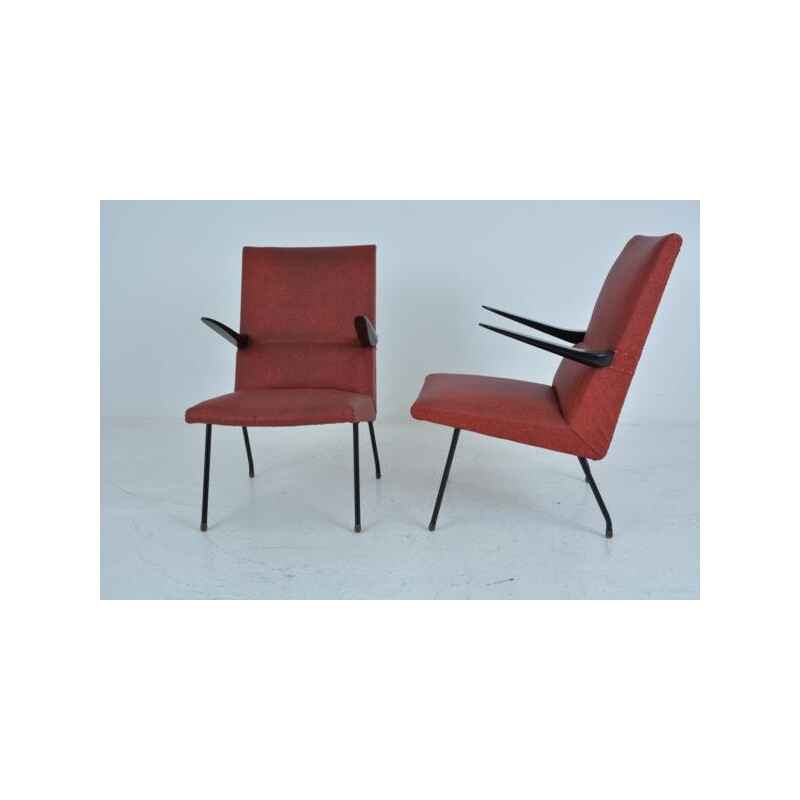 Pair of armchairs by Pierre Guariche, Meurop edition - 1950s