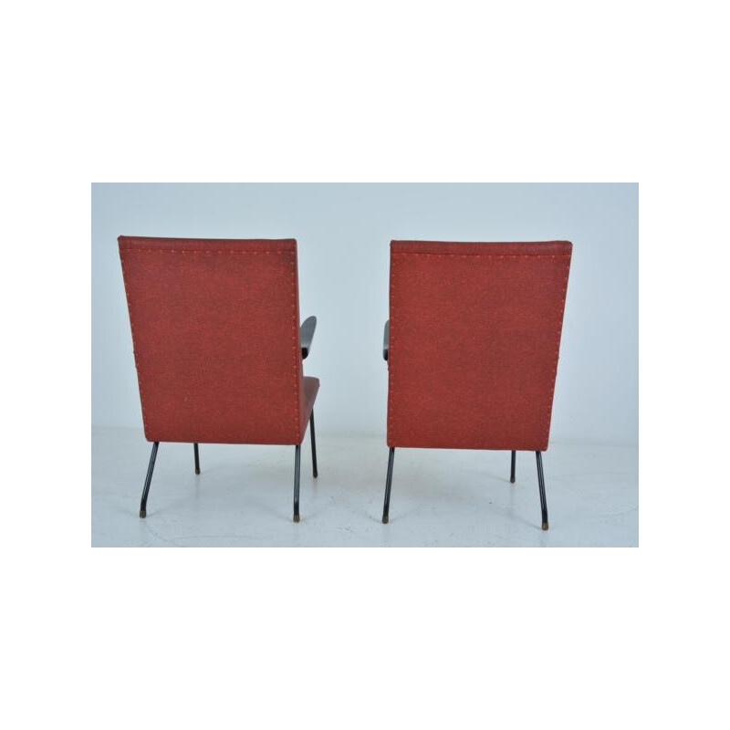 Pair of armchairs by Pierre Guariche, Meurop edition - 1950s