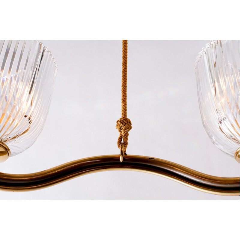 Vintage Five Arm Chandelier by Hugo Gorge for Bakalowits & Sohne - 1930s