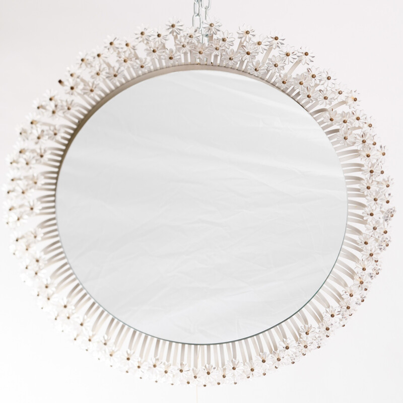 Vintage Round Illuminated Mirror by Emil Stejnar for Rupert Nikoll - 1960s