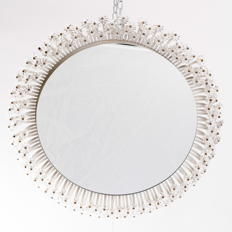 Vintage Round Illuminated Mirror by Emil Stejnar for Rupert Nikoll - 1960s