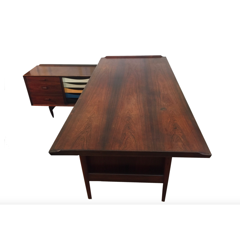 Rosewood Executive Desk by Arne Vodder - 1960s