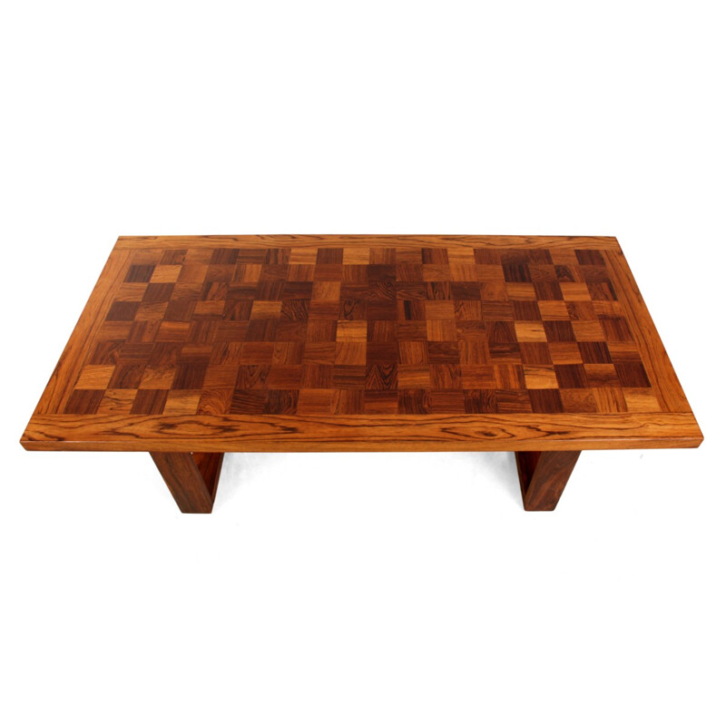 Vintage rosewood coffee table by Poul Cadovius - 1960s