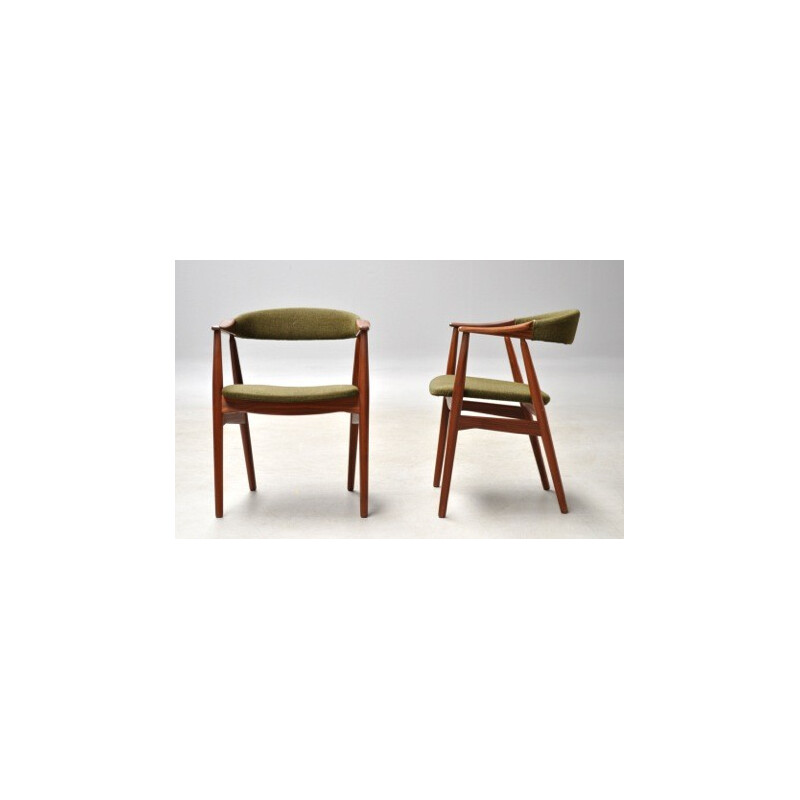 Set of 4 Scandinavian chairs, T HARLEV - 1960s