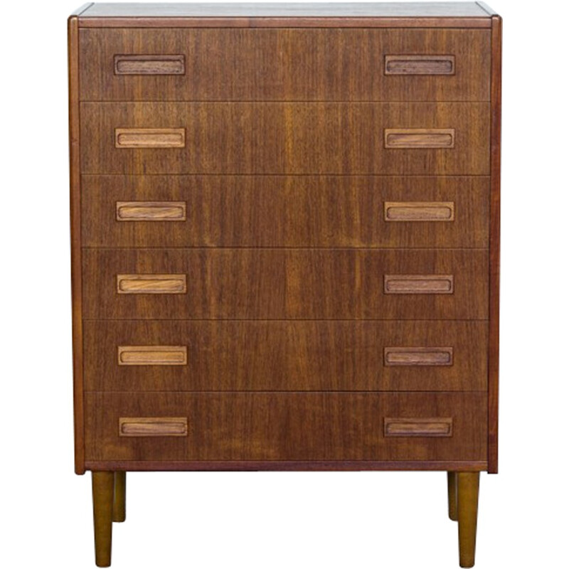 Vintage chest of 6 drawers in teak by Westergaard - 1960s