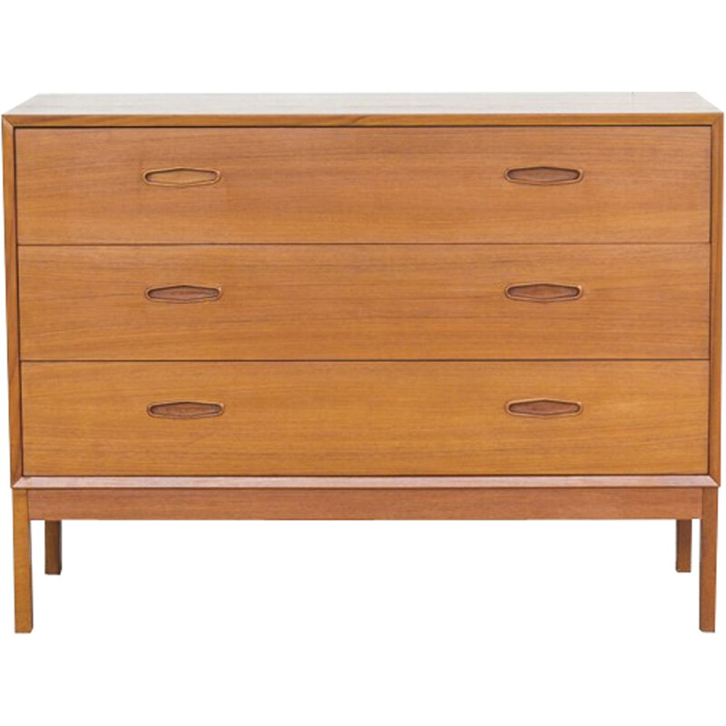 Chest of 3 drawers in teak by Nils Jonsson for Troeds - 1960s