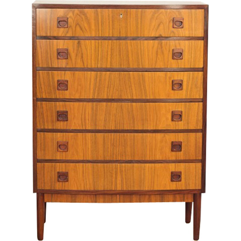  Vintage danish chest of 6 drawers by Brouer in rosewood - 1960s
