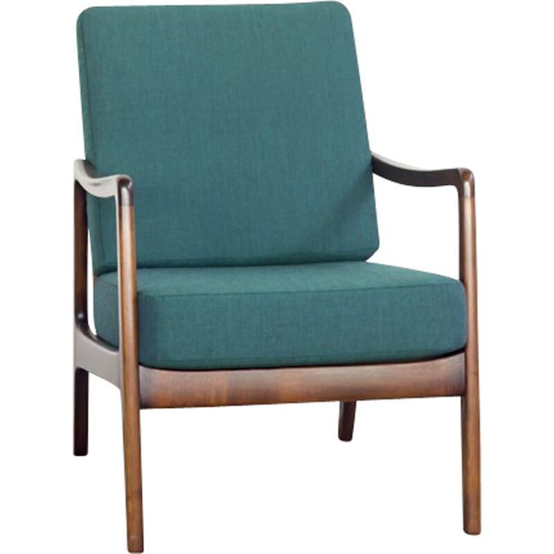 Fauteuil lounge vert de Kindt-Larsen pour France & Daverkosen - 1950