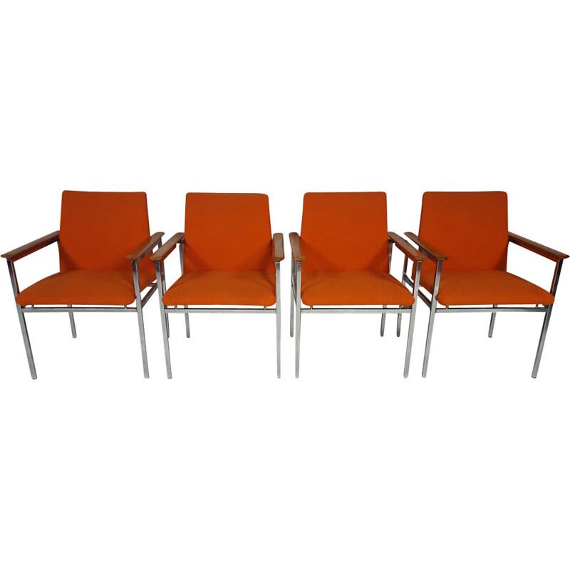 Set of 4 Modernist Chairs by Sigvard Bernadotte - 1960s