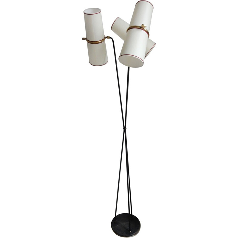 Vintage Lunel tripod floor lamp by Royal Lumière, 1955