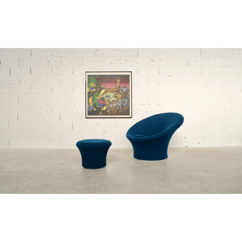 Mushroom armchair with its ottoman by Pierre Paulin for Artifort - 1950s 