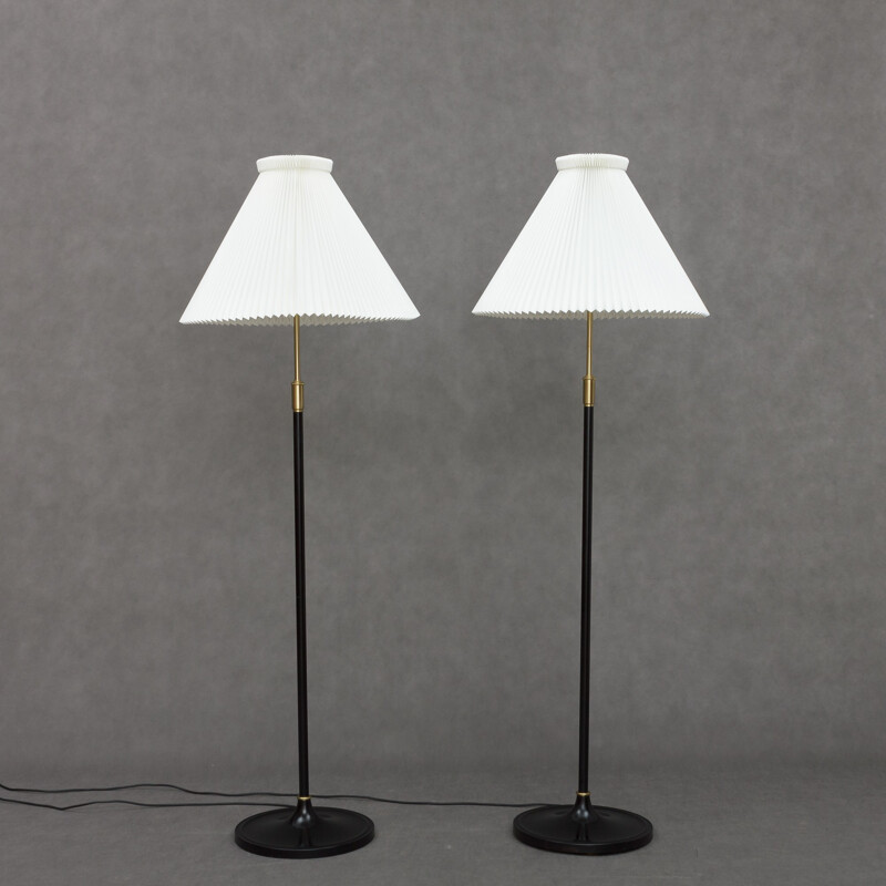 Pair of floor lamps model 339 by Aage Petersen for Le Klint - 1980s 