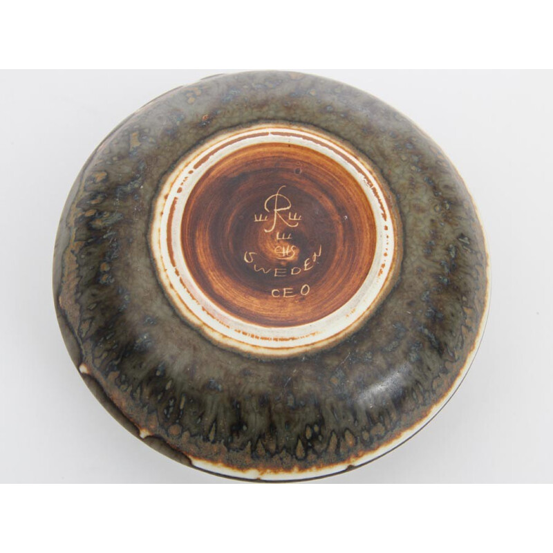 Scandinavian vintage round ceramic bowl, CEO model, 1950