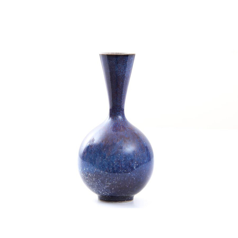 Vase scandinave vintage en céramique par Sven Wejsfelt, 1970