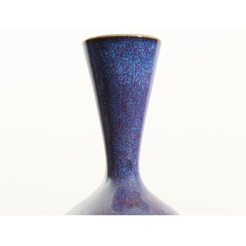 Vase scandinave vintage en céramique par Sven Wejsfelt, 1970