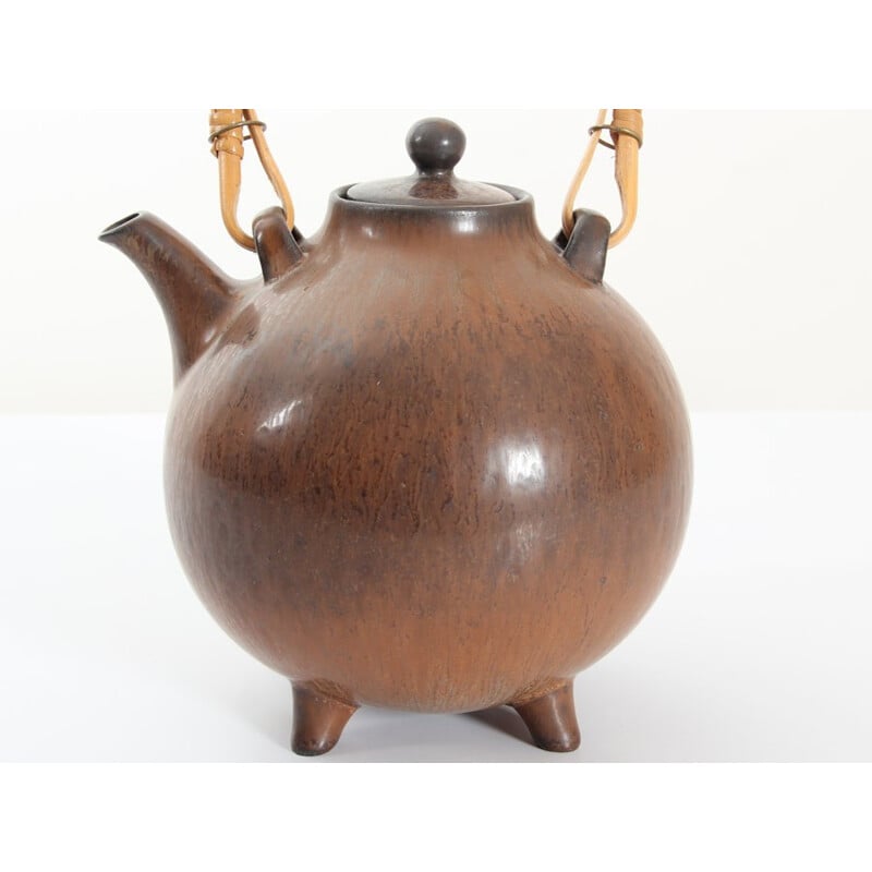 Scandinavian vintage ceramic teapot by Gunnar Nylund, 1960