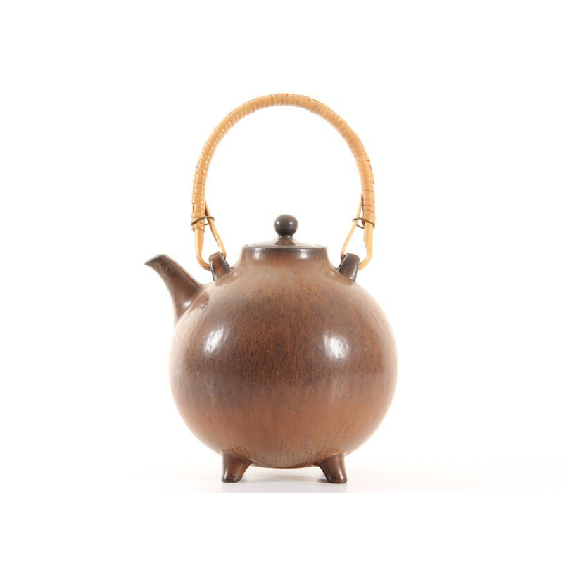 Scandinavian vintage ceramic teapot by Gunnar Nylund, 1960