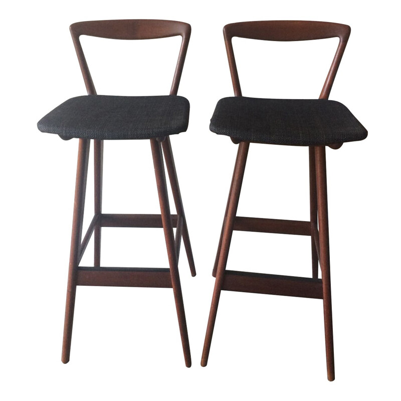 Pair of  bar stools by Henry Rosengren Hansen - 1960s
