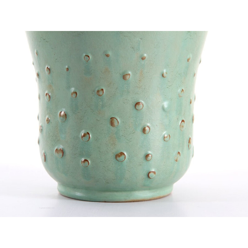 Vaso de cabaça de cerâmica escandinava de Ewald Dahlskog para Bo Fajans, 1960