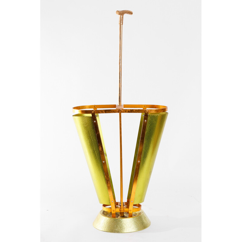 Gold plated umbrella stand - 1960s