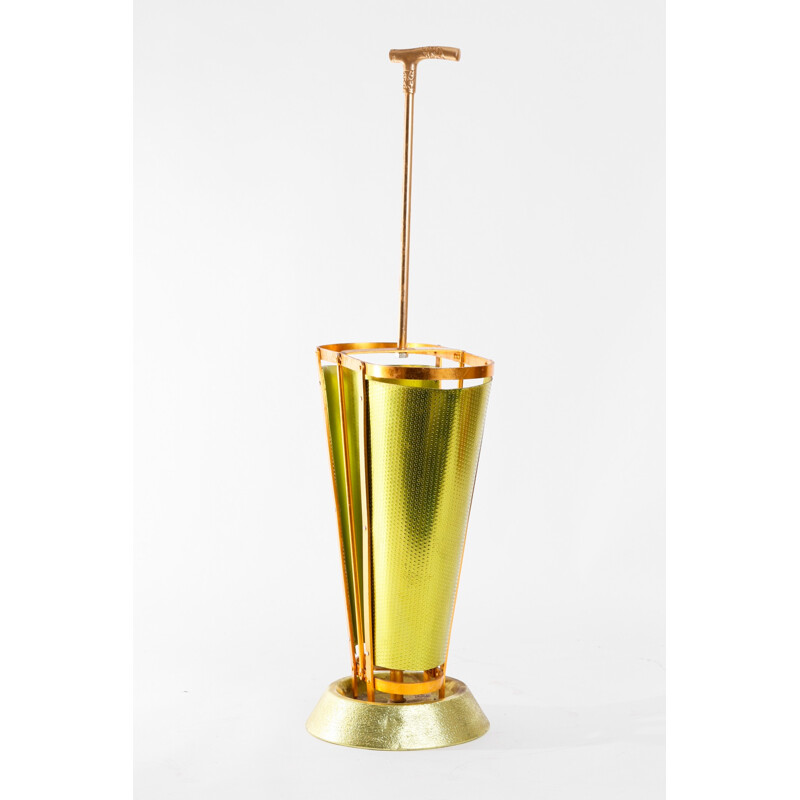 Gold plated umbrella stand - 1960s