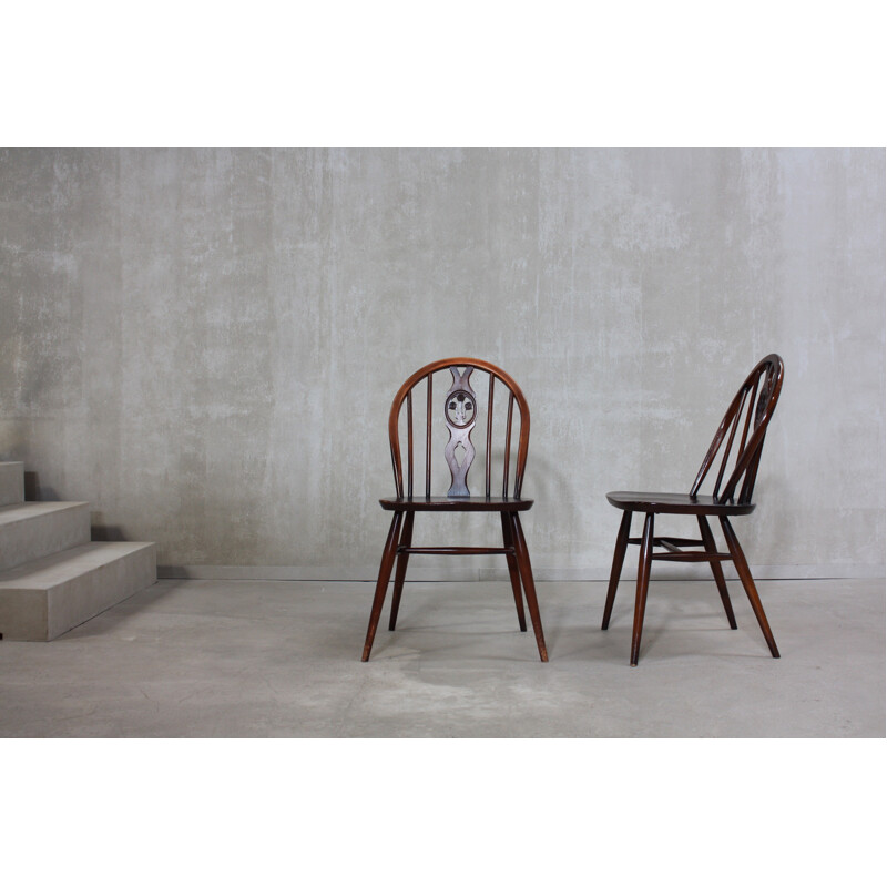 Set of 6 windsor dining chairs by Lucian Ercolani - 1960s