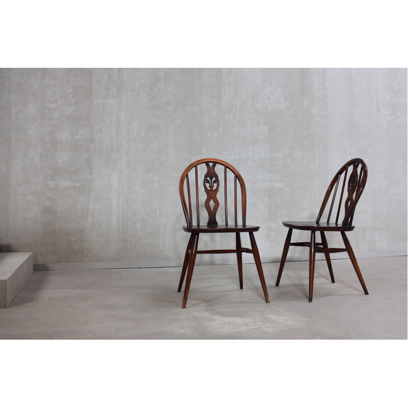 Set of 6 windsor dining chairs by Lucian Ercolani - 1960s