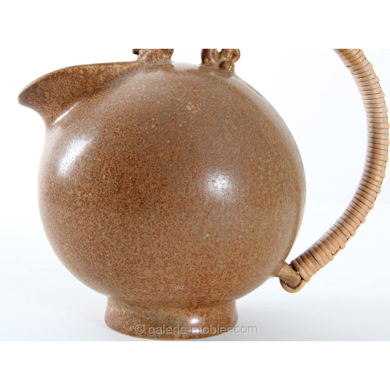 Scandinavian vintage ceramic pitcher by Arne Bang, 1940